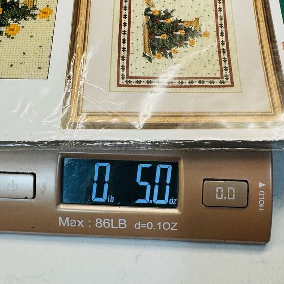 Vtg Bucilla Counted Cross Stitch Kit Festive Noel 8x20 Christmas Tree Santa - Picture 11 of 11